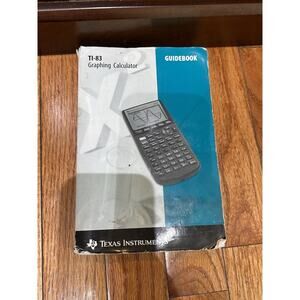 Texas Instruments TI-83 Graphing Calculator Guidebook Manual Only English 1996